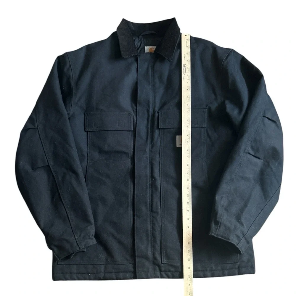 Carhartt Men's Black Traditional Coat/Arctic-Quilt Lined C003-BLK Size L Tall - Picture 5 of 9